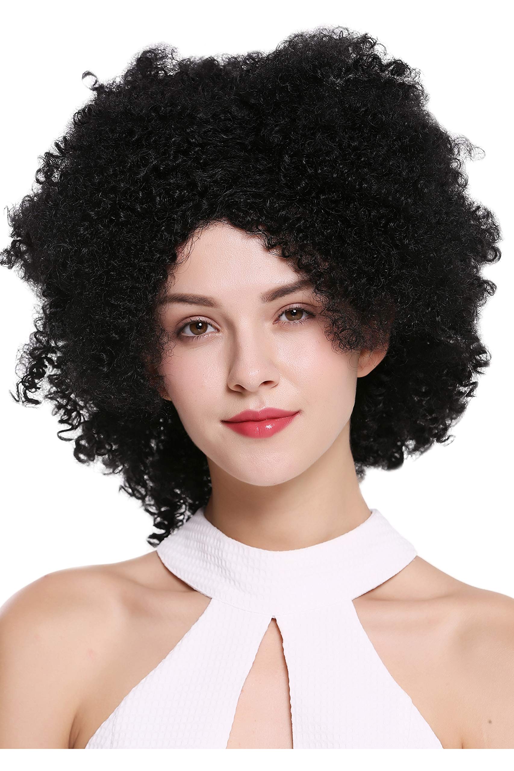 WIG ME UP - ZM-1586-1 Quality women's wig lady frizzy curly afro curls Caribbean volume voluminous black
