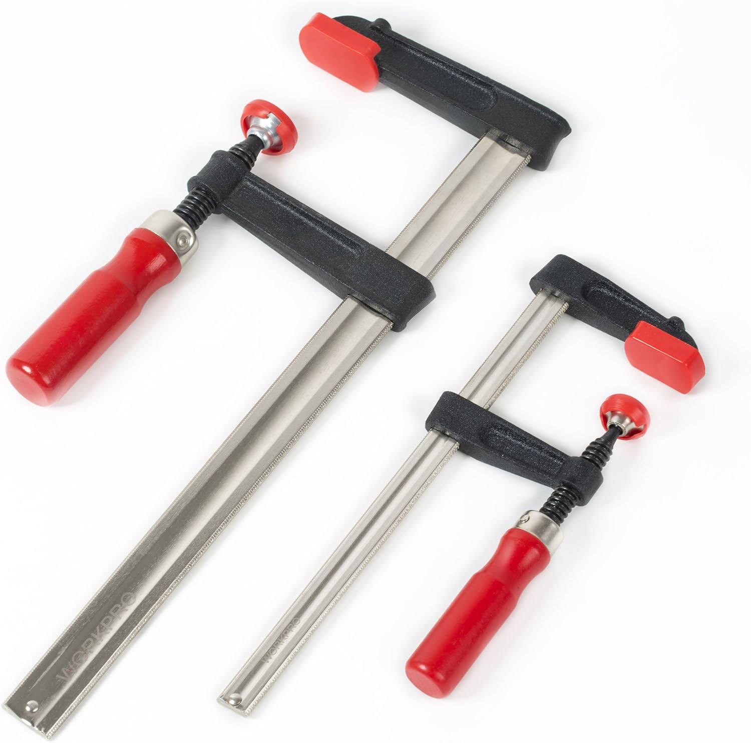 WORKPRO F Clamps Bar Clamps Set 2Piece, Heavy Duty Quick Slide Wood