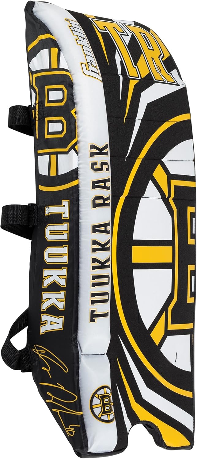 Franklin Sports Tuukka Rask Tuukka Rask Street Hockey Goalie Equipment Set - L/XL Goalie Pads Catch Glove & Blocker - NHL Official Licensed Product : Sports & Outdoors