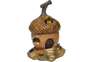 Top Collection Enchanted Story Garden and Terrarium Acorn Fairy House Outdoor Decor