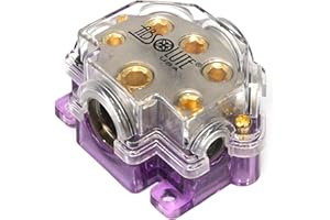 ABSOLUTE USA Absolute PD-150C 0-2-4 Gauge 1 in 5 Ways Out Power Splitter Distribution Block