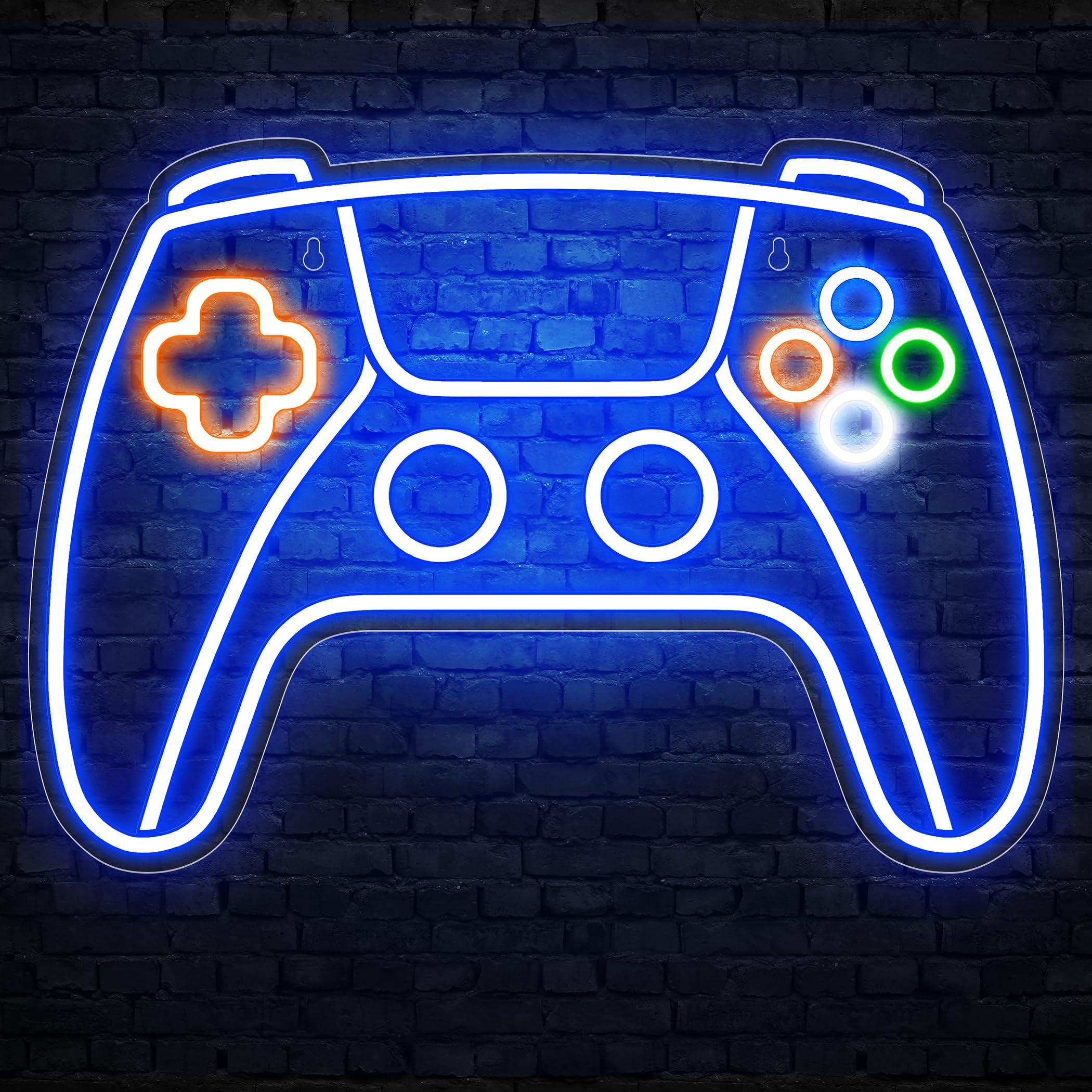 Gaming Deko LED Neonlicht 10 Licht Modi für Gaming Wand Deko, Game Neon Schild für Gaming Deko Zimmer, Gamer Deko Lampe für Playstation Deko Zimmer, LED Wandleuchte für Gaming Zubehör Zimmer Deko