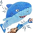 Dog Toys for Large Dogs, Squeaky Dog Toys for Aggressive Chewers, Plush Dog Chew Toys for Teething, Interactive Shark Dog Toys to Keep Them Busy Tug Of War Puppy Toys for Small,Medium,Large Breeds