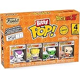 Funko Bitty POP Dragon Ball Z - Frieza, 4-Pack and A Surprise Mystery Mini Figure - 0.9 Inch (2.2 Cm) - Dragon Ball Collectable - Stackable Display Shelf Included - Gift Idea - Party Bags Stocking