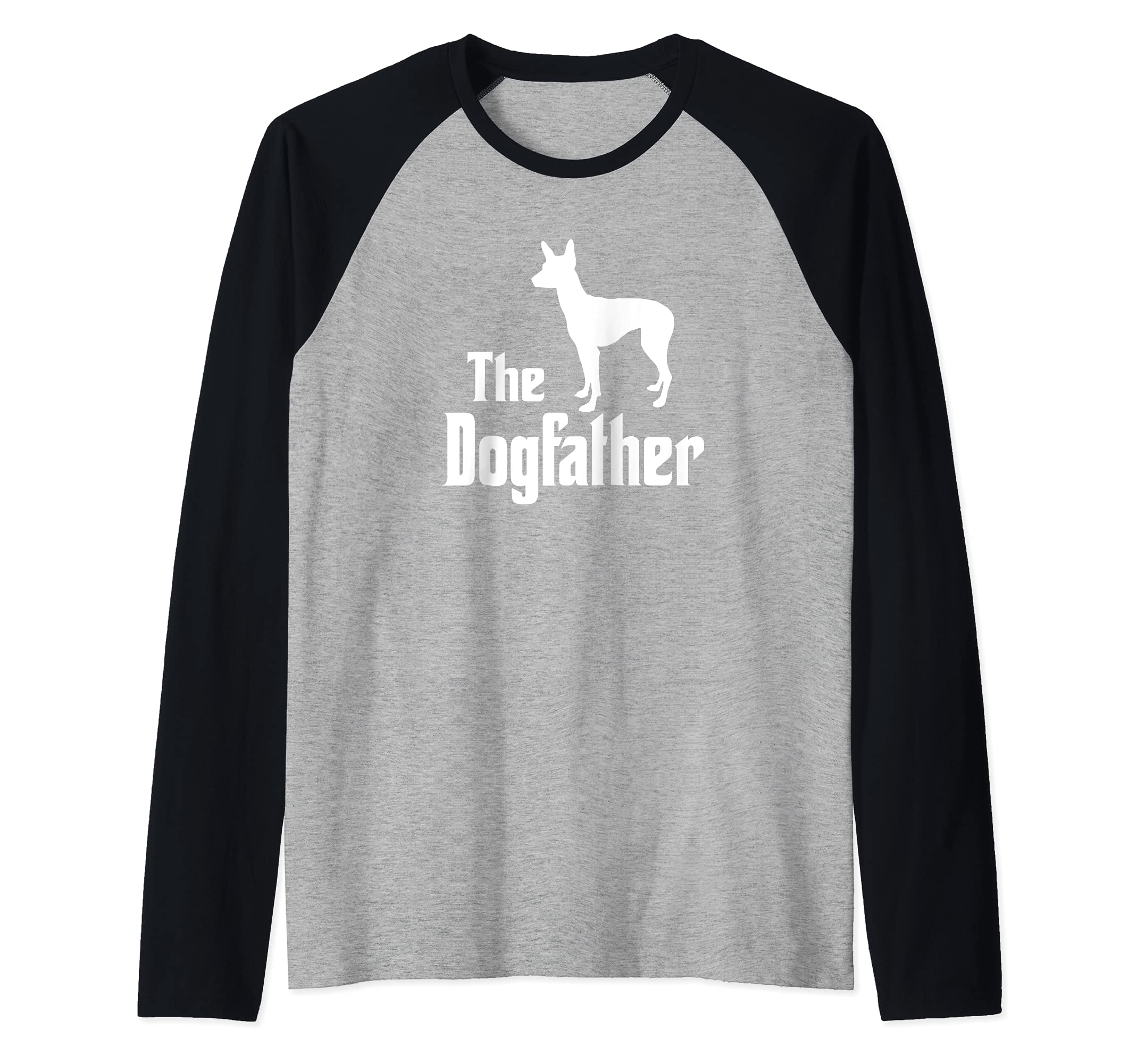 The Dogfather - funny dog gift, funny Mexican Hairless Dog Raglan Baseball Tee