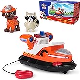 Paw Patrol Fire Rescue: Zuma Rescue Fire Boat with Action Figure, Launching Lifesaver, Raccoon & Toy Boat, Kids Toys for Boys & Girls Ages 3 and Up