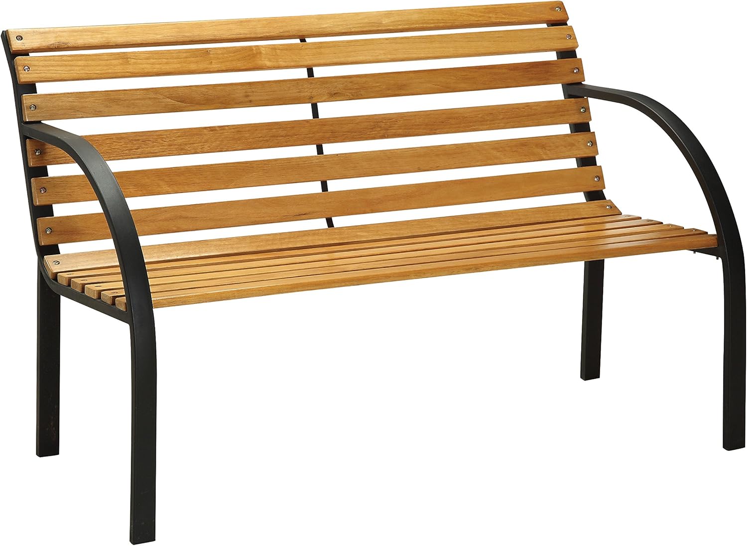 Furniture of America Bellina Outdoor Bench, Black