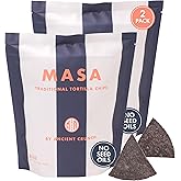 MASA Chips Blue Corn Tortilla Chips - Naturally Grown Blue Corn with Grass Fed Tallow and Sea Salt Tortilla Chips - No Seed-Oil Snacks - 2 Pack, 5 Ounce Each