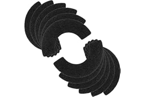 KOTESLLOE Carbon Filters for Litter Box Automated, 12 Pack Replacement Filters Thickened Type, Activated Carbon Filters Absorb Odor & Dust Control Moisture-LR4