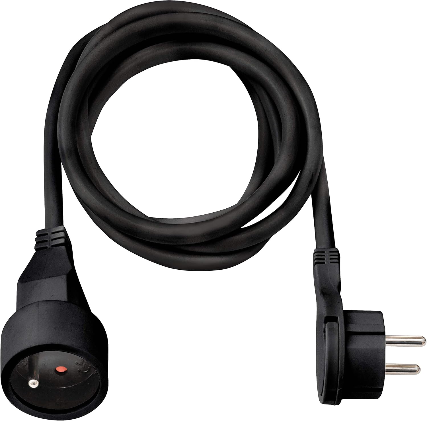 Carrete Enrollacables Con Cable De Extensión Schuko De 20 M - Enchufe Plano Plegable, 16A/250V, Ideal Para Interior Y Obra
