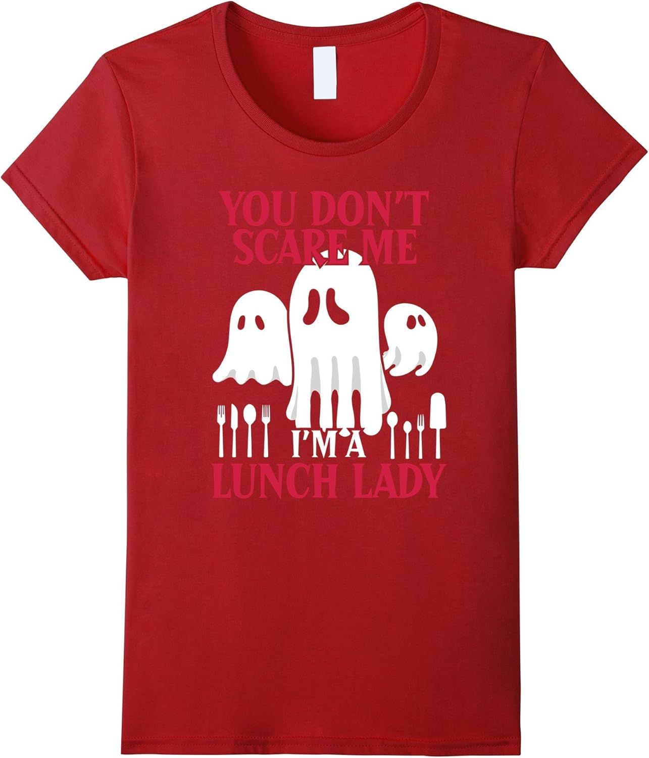 Halloween Ghost T Shirt Funny Lunch Lady Costume T Shirt