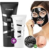 Black Charcoal Mask Blackhead Remover - Face Peel Off Mask With Natural Activated Organic Bamboo Charcoal - Deep Cleansing Po