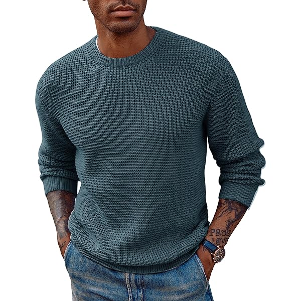 Amazon.com: Goodthreads Men's Soft Cotton Rib Stitch Crewneck