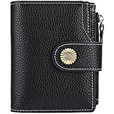 Falan Mule Wallet for Women - Genuine Leather, Compact, RFID Blocking, Bifold Wallet