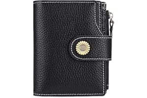 Falan Mule Wallet for Women - Genuine Leather, Compact, RFID Blocking, Bifold Wallet