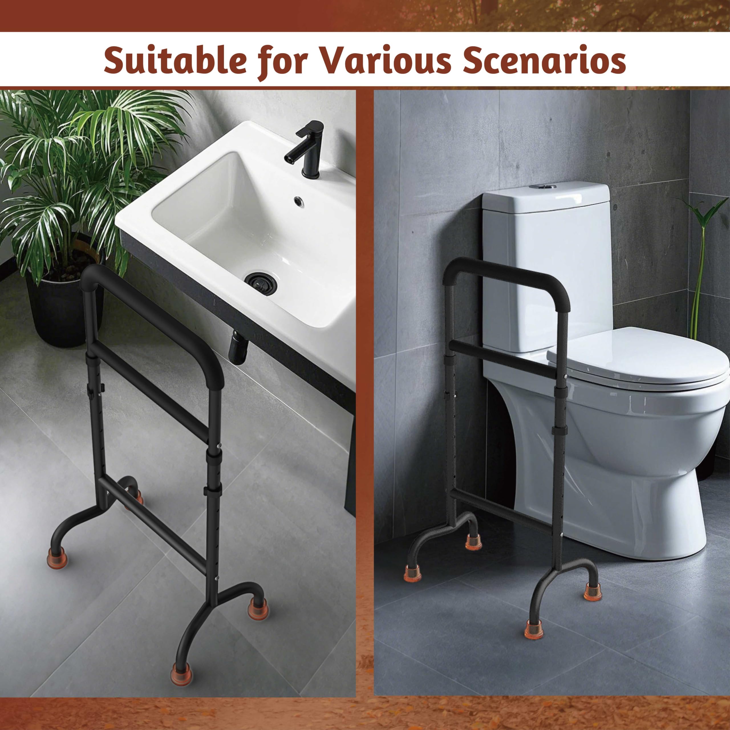 Stand Assist for Chair & Couch - Height Adjustable Mobility Aid for Seniors, Lightweight Aluminum Frame with 450lb Capacity