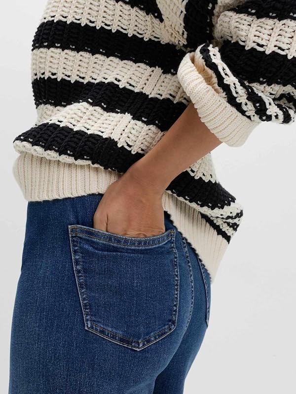 Jean Coupe Large Taille Haute Longueur Cheville Indigo Moyen UK 6 (EU 34) — photo 3 sur 7