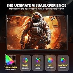 KOORUI 32 inch Curved Gaming Monitor - QHD