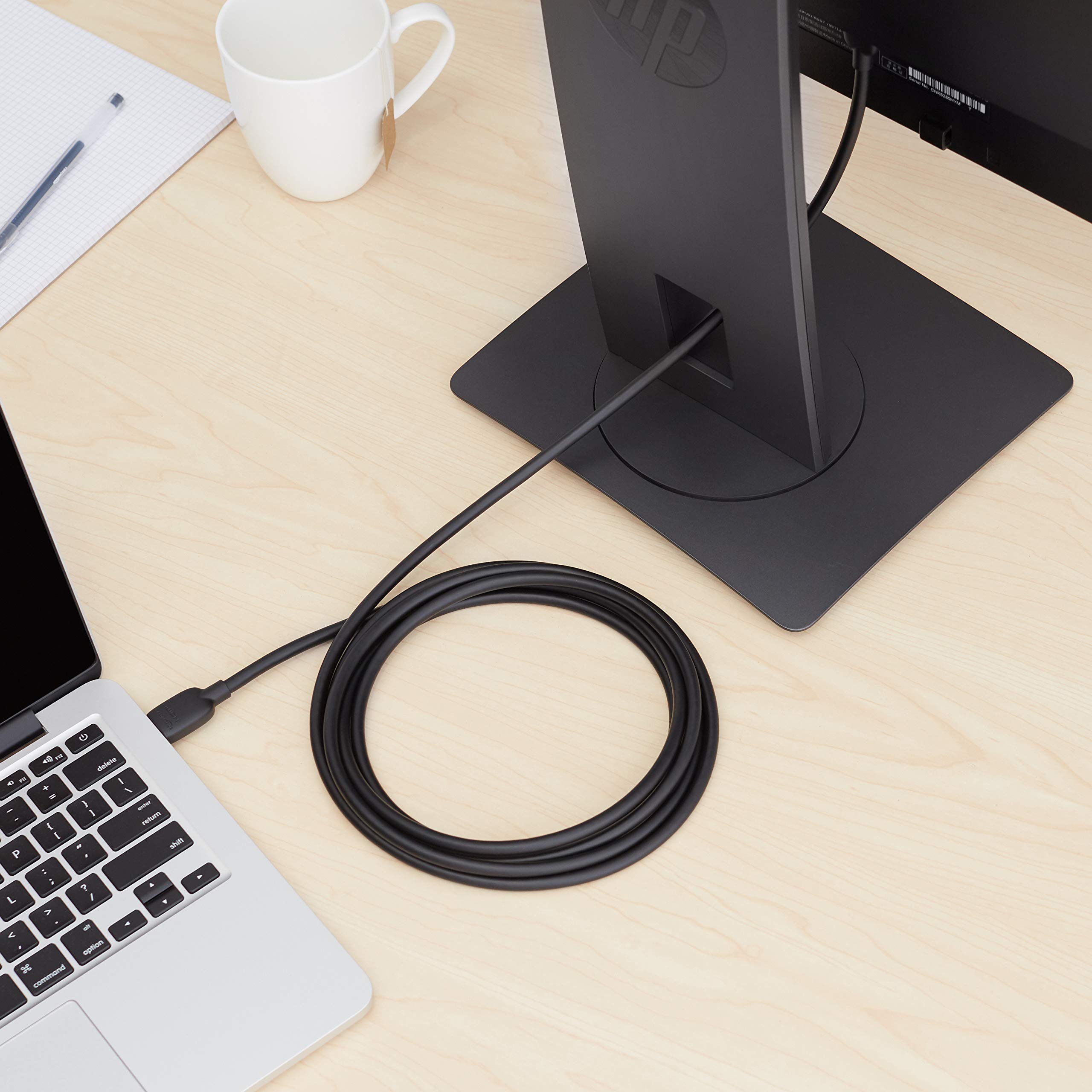 Amazon Basics HDMI Cable, 10 feet, HDMI 2.1 to HDMI Cable (48Gbps), 8K@60Hz 4K@120Hz Certified Ultra High Speed, Black, Compatible with PS5/Xbox/TV/Monitor