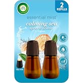 Air Wick Essential Mist Refill, Calming Sea Spray &amp; Breeze, 2ct | Air Wick Essential Mist refill infused with essential oils, freshen rooms, bedroom, bathroom &amp; living room. Use as directed