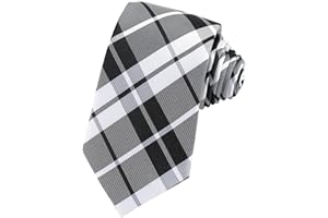 UETLRO Mens Check Plaid Tie 3.15" (8CM) Classic Necktie Striped Checkered Ties For Men in Gift Box