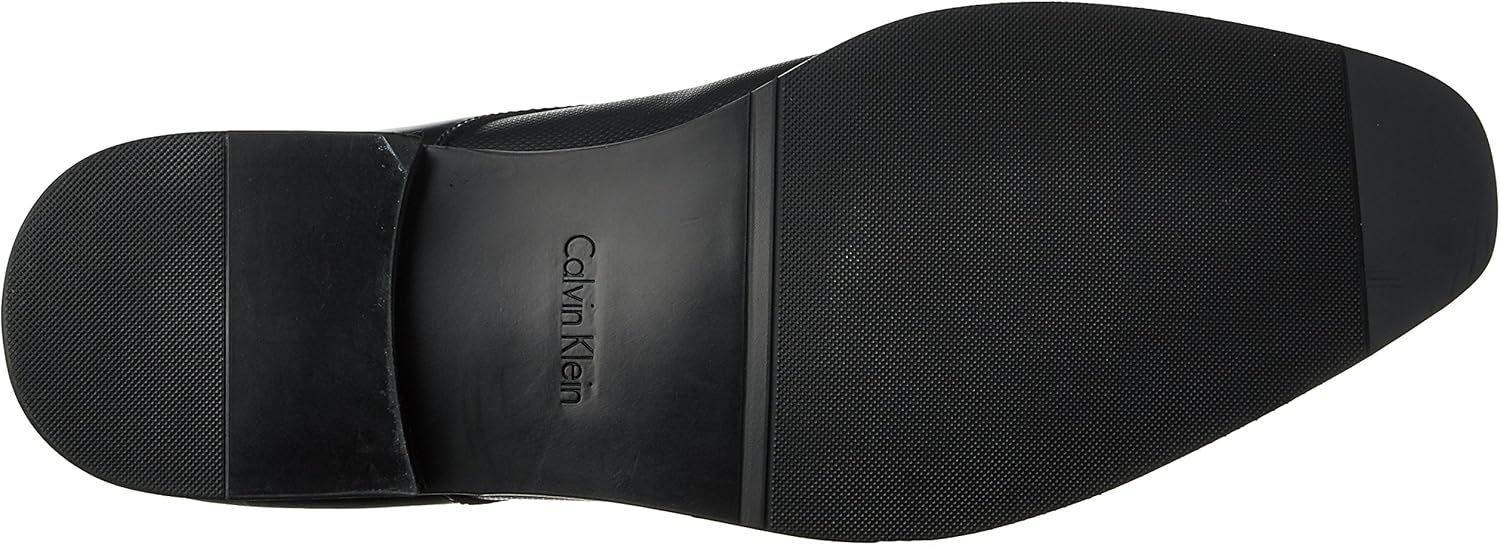 calvin klein ramses tan textured oxfords