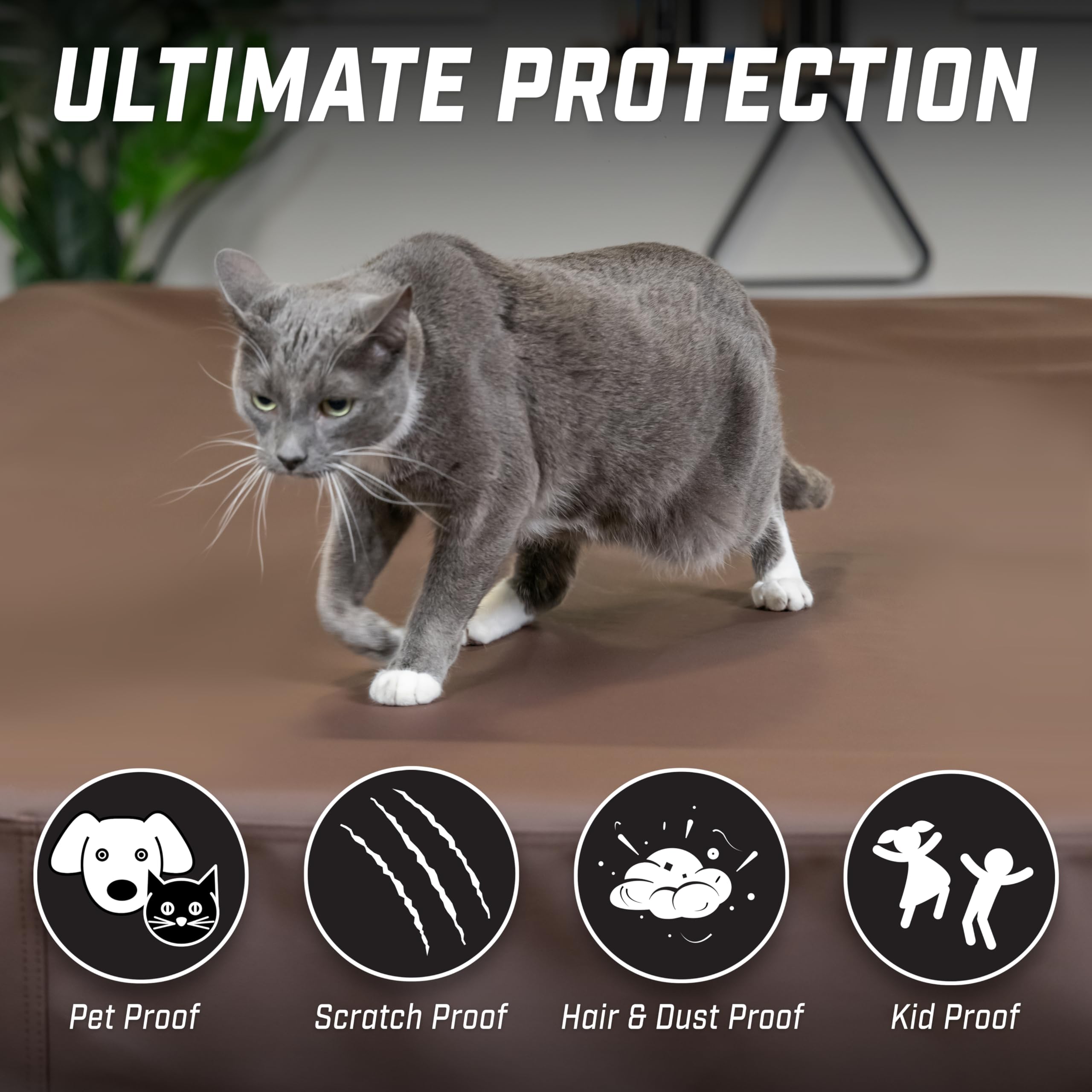 GoSports Premium Leatherette Pool Table Covers - Waterproof & Tearproof - 6/7/8/9 ft Heavy Duty Indoor & Outdoor Billiard Table Covers