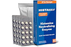 Medagel HISTAsolv Extra Strength DAO Enzyme Supplement for Histamine Food Intolerance - Eases Digestive Discomfort - Patented Tech - Made in Austria - 60 Pack
