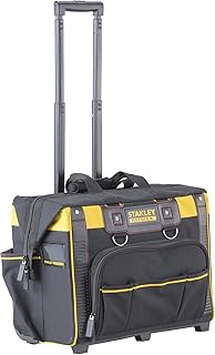 Stanley FatMax Werkzeugkoffer (mit leichtgängigen Rollen, strapazierfähige, große Öffnung, Teleskopgriff, Maße: 50 x 36 x 41 cm) FMST1-80148