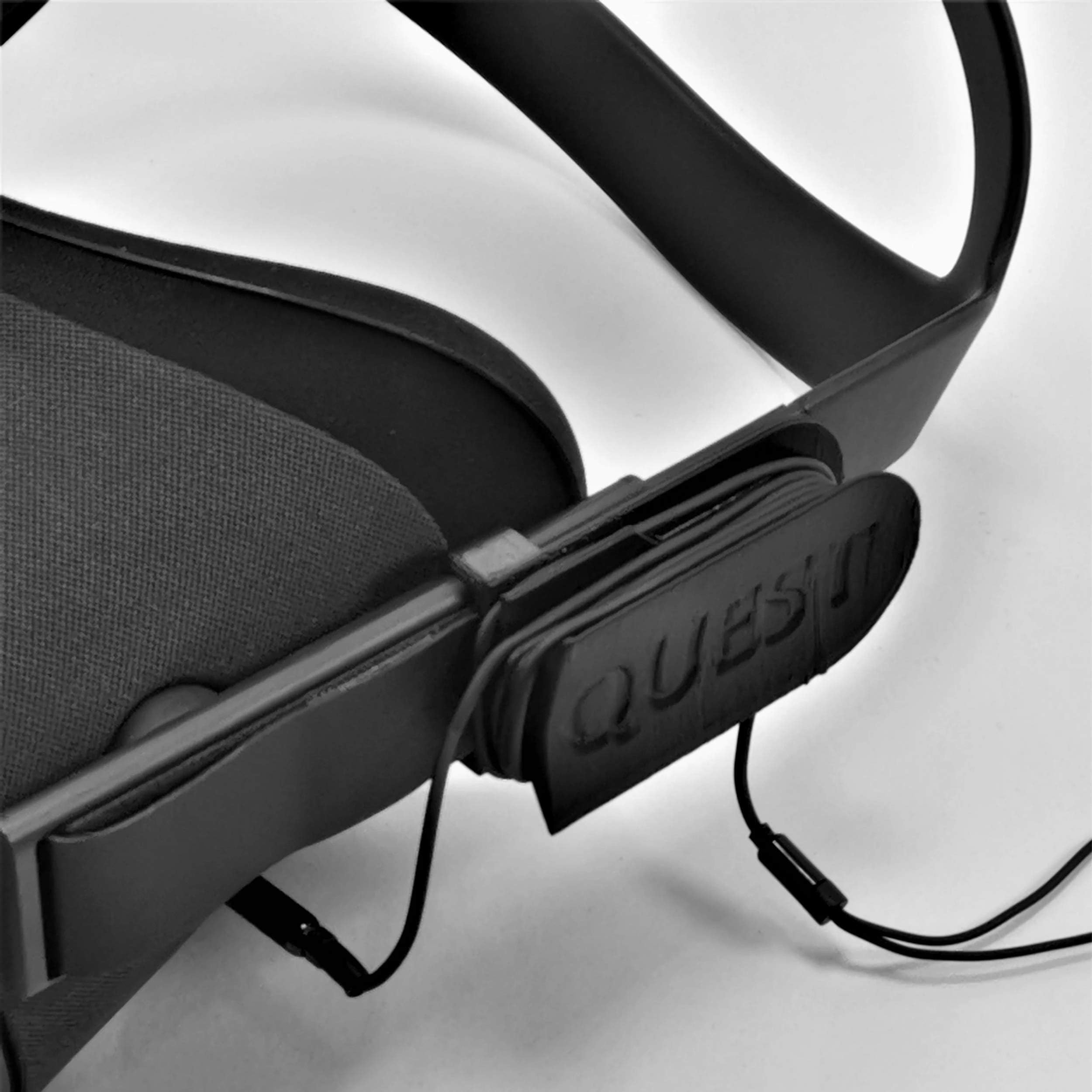 Jabtek 3D Cabin Earphone/Headphone Cable Tidy/Holder Compatible WIth Oculus Quest : BLACK