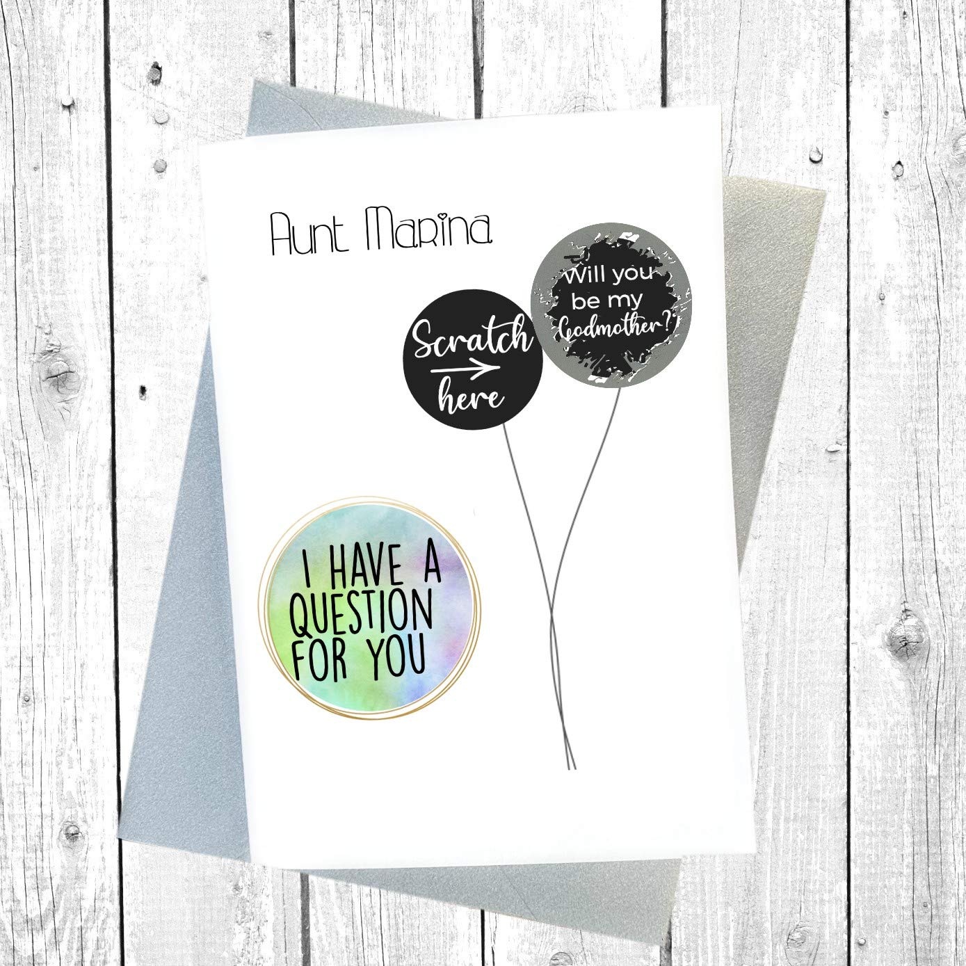 Amazon Com Scratch Card Will You Be My Godmother Godmother Proposal Asking Godmother Godmother Card Ask Godfather Godparents Invitation Madrina Request Handmade