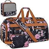 Convertible Garment Duffel Bags for Travel - Carry on Garment Duffle with Toiletry Bag Storage Bag Large Travel Duffel Bag 2 in 1 Hanging Suit Bag Weekender Bag for Men Women 3pcs Set