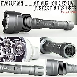 uvBeast V3 385-395nm Black Light UV Flashlight