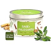 MAGNIFICENT 101 Sage & Palo Santo Aromatherapy Candle - 6 Oz White Soy Wax - 35-Hour Burn & Energy Cleansing - Manifestation & Meditation Accessories - Spiritual Decor & Gifts for Women