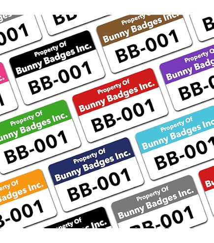 Amazon.com : Custom Asset Tags - Asset Labels with Sequential