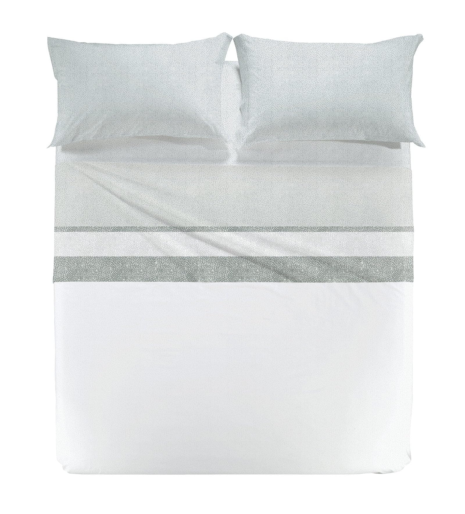 Caleffi 1003624 Cotton Nevada2 Bed Sheet Set, Grey