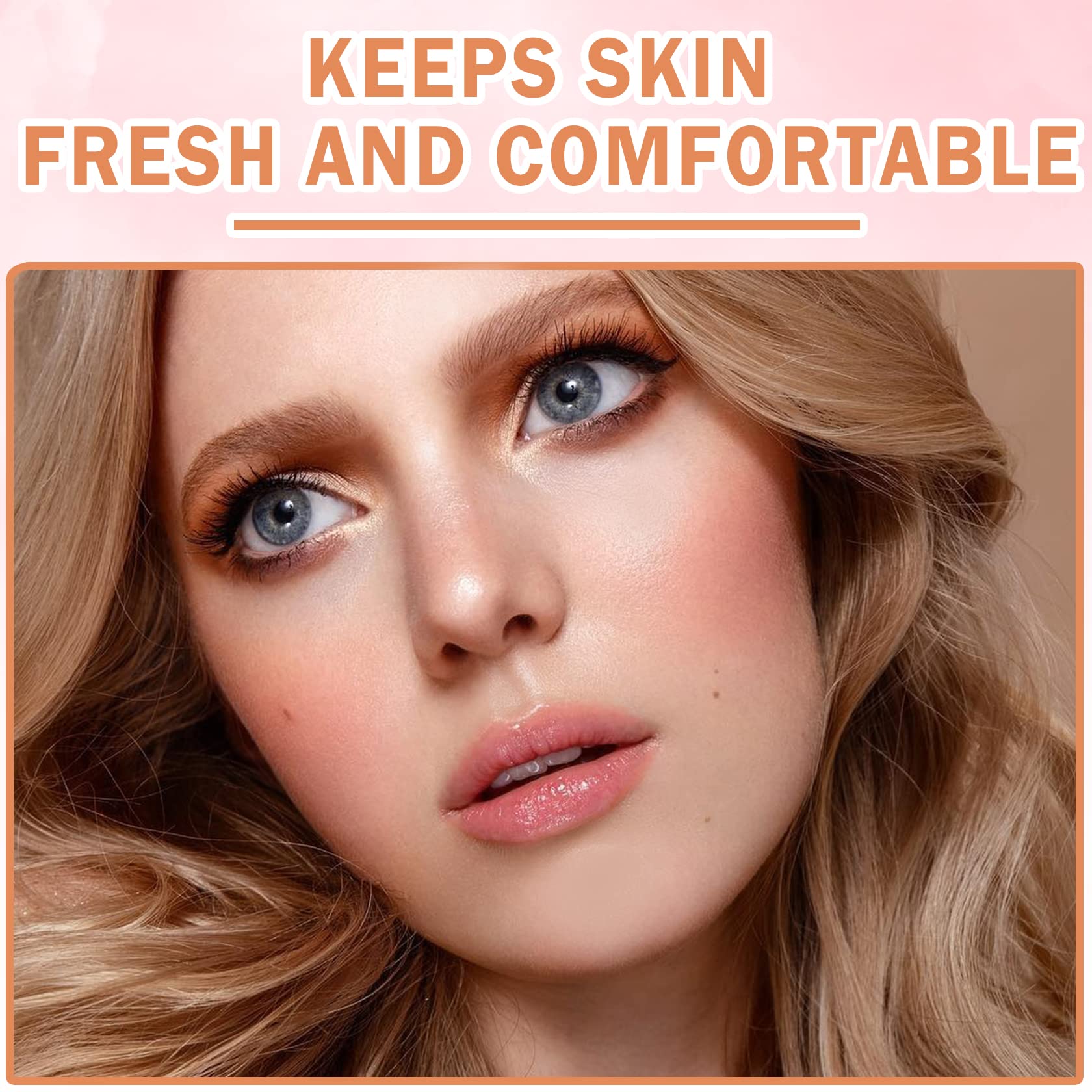 QIUFSSE Pink Setting Powder Loose Face Powder Matte Soft Smooth Oil Control Long Lasting Loose Setting Powder Makeup For Natural Flawless #02 Pink Complexion