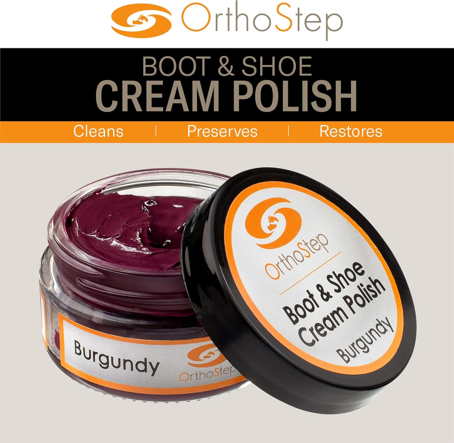 OrthoStep Boot and Shoe Cream Polish - Made in the USA: Shoes