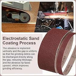 HARFINGTON 3 x 24 Inch Sanding Belts, 12 Pcs 40