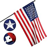 G128 American USA Flag | 2x3 Ft | ToughWeave Series POLE SLEEVE Embroidered 210D Poly | NO Grommets, NO Flagpole Included | Country Flag, Embroidered Stars, Sewn Stripes, Indoor/Outdoor