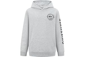 Quiksilver Boys' Pullover Hoodie Sweatshirt, Soft & Comfortable Fleece, Front Pocket