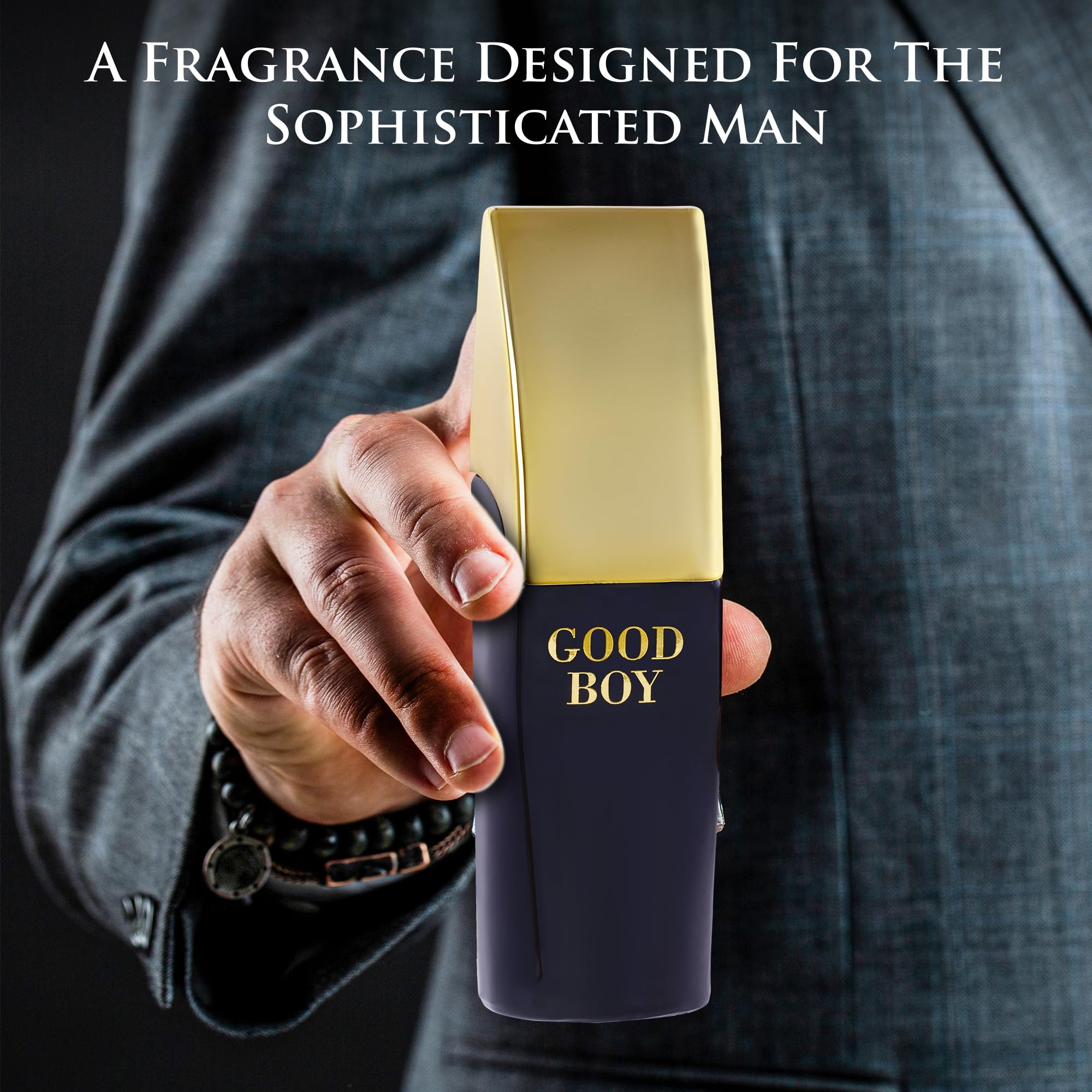 URBAN COLLECTION Bold Boy Eau De Parfum 3.4 fl oz – Fresh Citrus, Spice & Amber Scent – Italian Bergamot & Pink Pepper – Tonka Bean Base – Vegan, Cruelty-Free, Paraben Free – 100ml Elegant Bottle