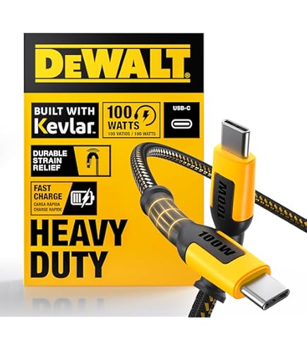 Amazon.com: DEWALT Heavy Duty 4 Port USB C Charger Block, 100W USB