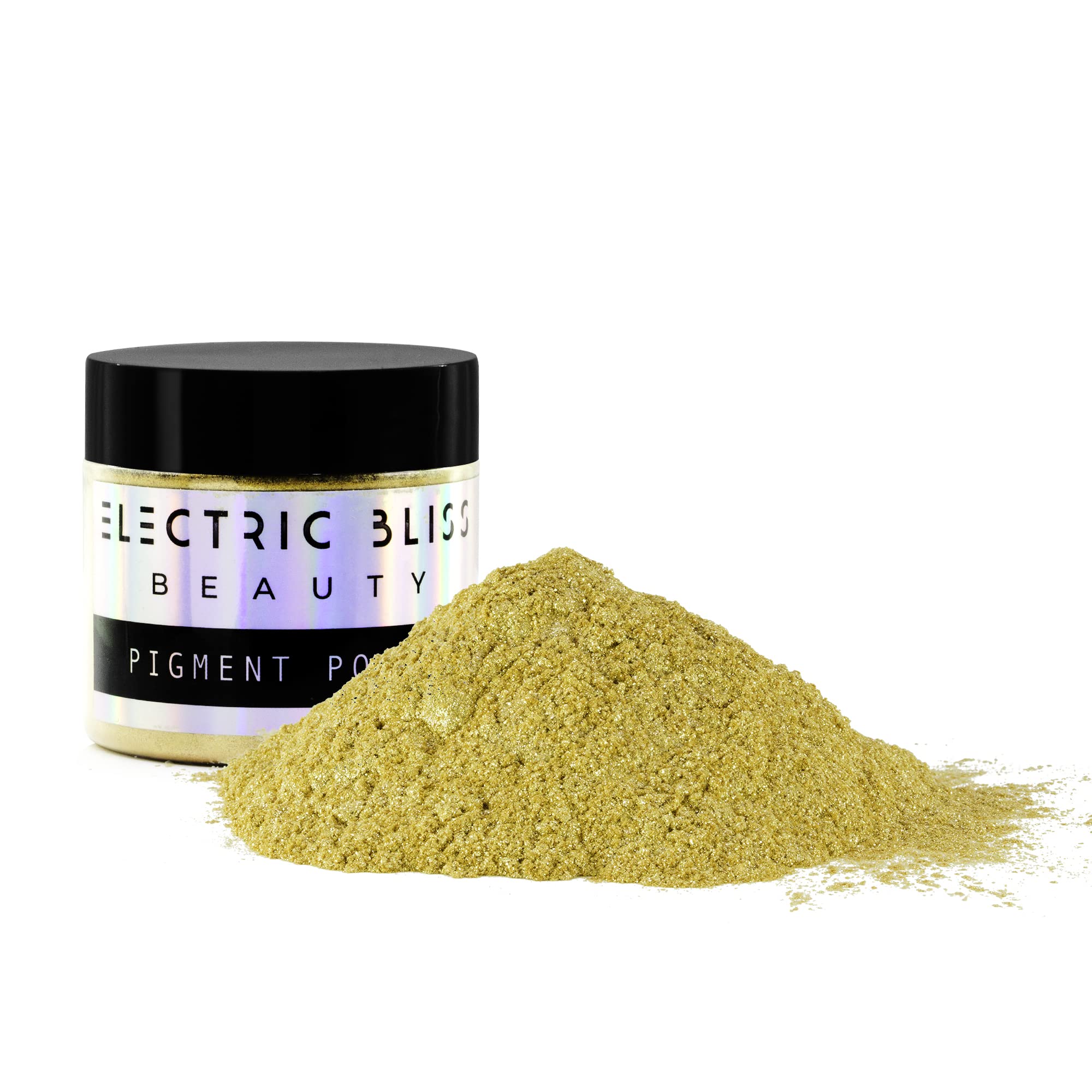 Photo 1 of 1 oz - Gold Mica Powder - Cosmetic Grade - 25 Colors Available, Use for Cosmetics, Slime, Candles, Paints, Bath Bombs, Epoxy Resin, Soap, Clay, Nail Art, Jewelry (Gold)