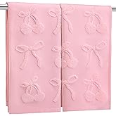 FuWeave 2 Pcs Pink Cherry Bow Hand Towels for Bathroom Cute Pink 100% Cotton Absorbent Decorative Jacquard Weave Bath Towels Coquette Bathroom Kitchen Decor, 13. 7 x 29. 5 Inch