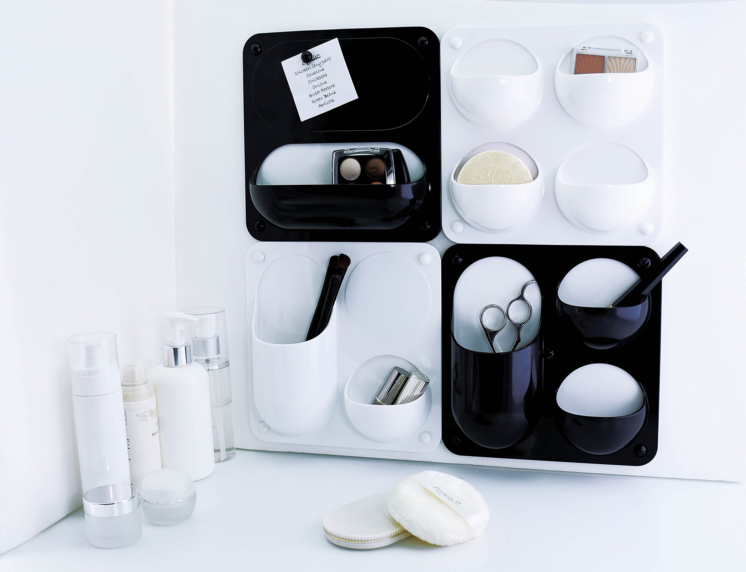 Wall Mounted Organizer for Storing Your Pens, Pencils, Notes, Etc. Multipurpose Personal Organizer that Keeps Your Space Tidy and Improves Productivity. (Black)