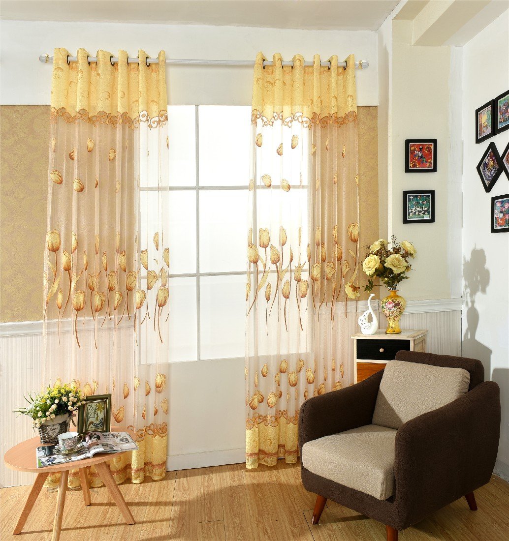 Amazon Com Abetteric Blackout Drapes Sheer Curtains Grommet Door