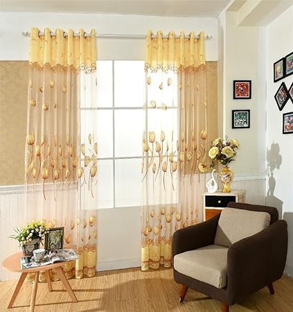 Amazon Com Abetteric Blackout Drapes Sheer Curtains Grommet Door