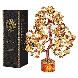 YATSKIA Tiger Eye Crystal - Tree of Life, Healing