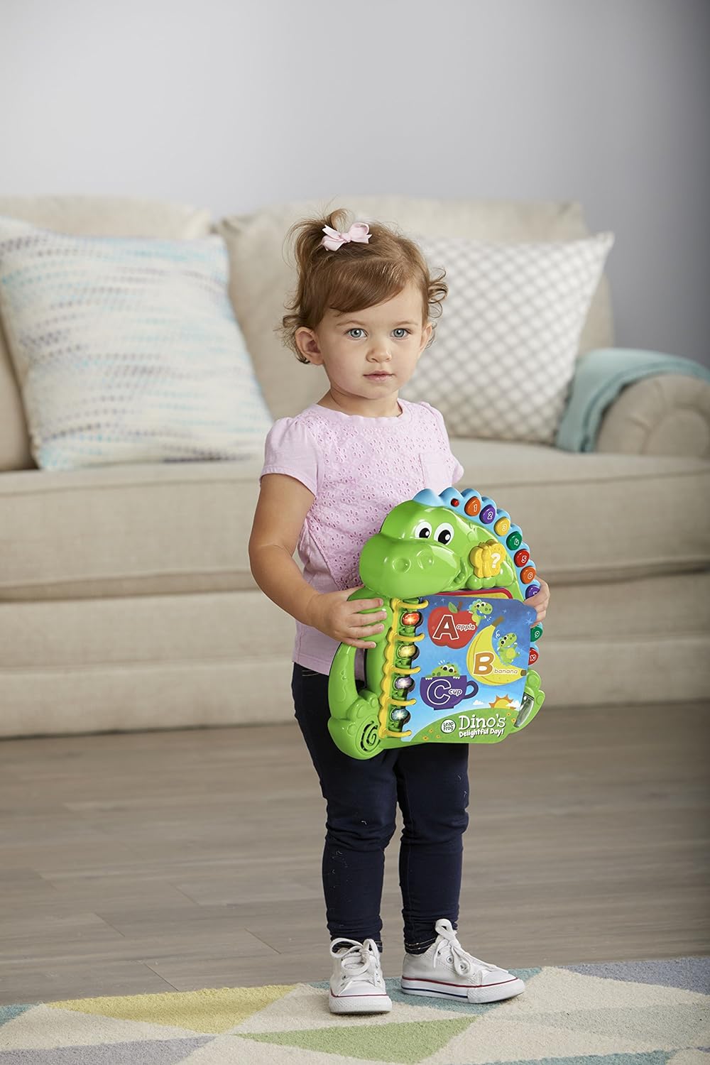 LeapFrog Dino's Delightful Day Alphabet Book, Green: Toys & Games
